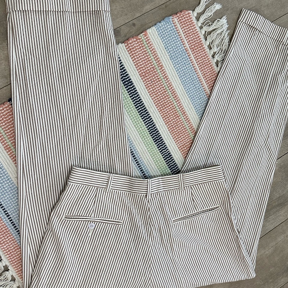 Vintage 90s Irvine Park Men’s Seersucker Striped Pants Size 31 S